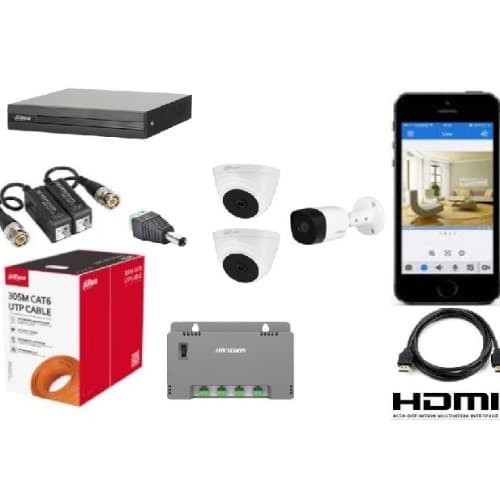 Paket Lengkap CCTV Analog 2MP 3 Channel